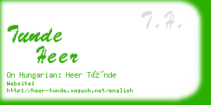 tunde heer business card